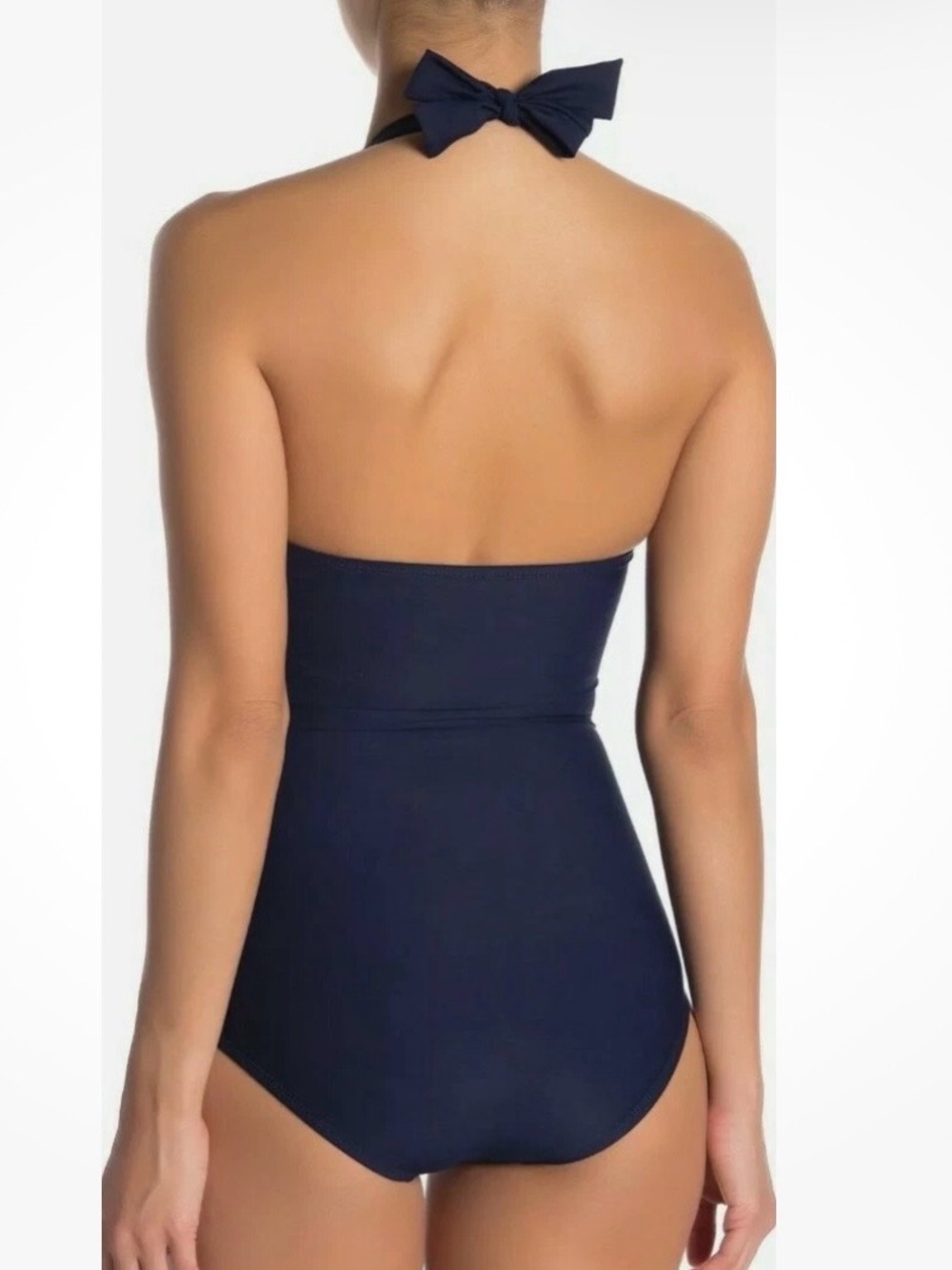 Tommy Bahama Women Navy Blue One-Piece Tummy Control Beach Swimsuit Size 14 - Picture 2 of 9